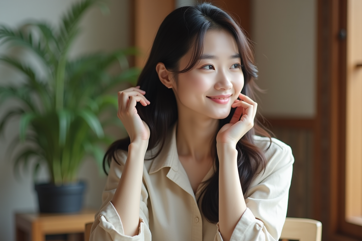 Les secrets des cheveux coréens soyeux : causes et soins naturels